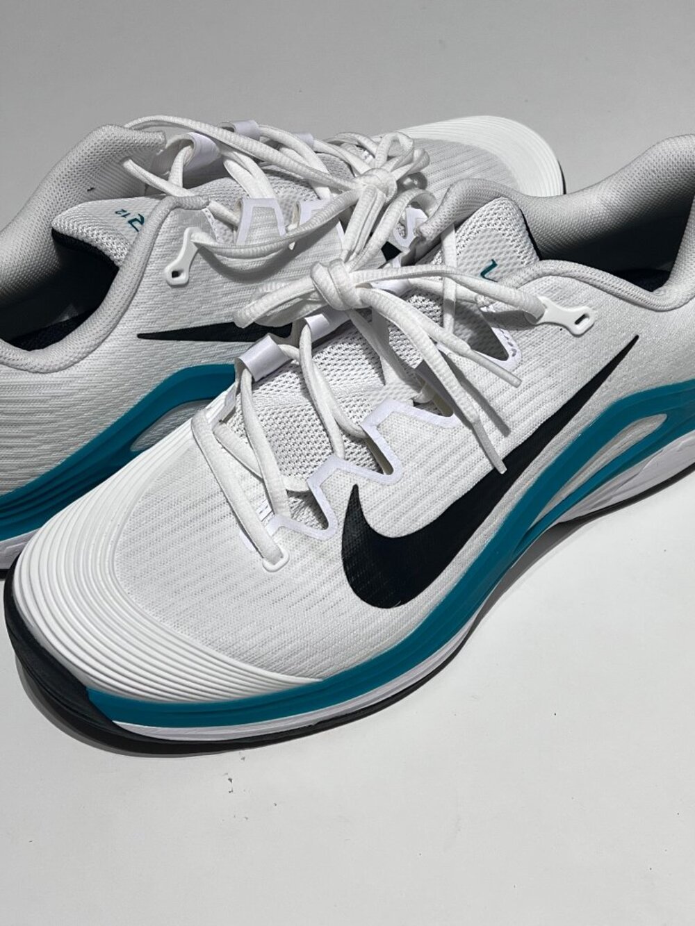 Nike Court Zoom Vapor 12 HC Teal White Tennis Shoes FV5552 104 - New Without Box